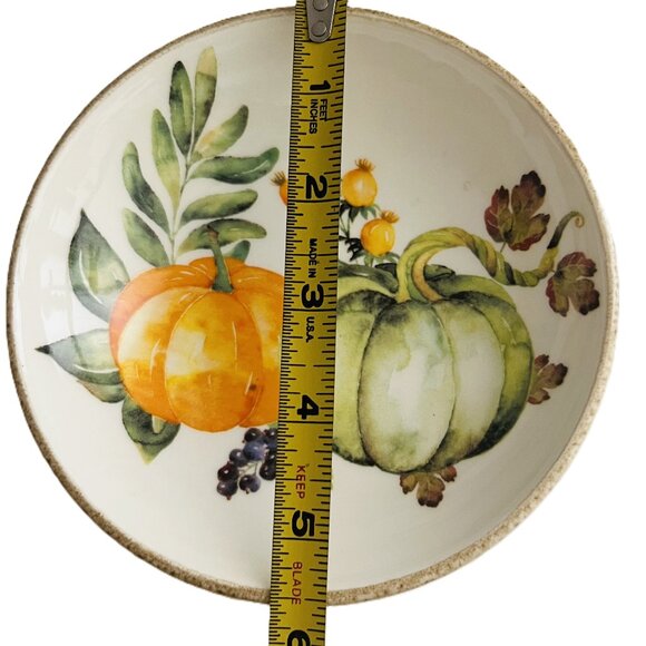 Vintage Hand Painted Pumpkin Bowl - Picture 2 of 5